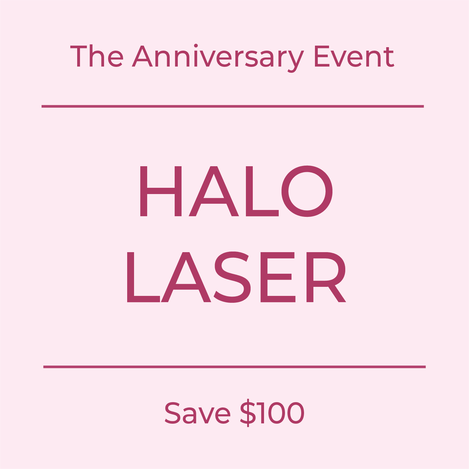 Halo Laser (Deposit)