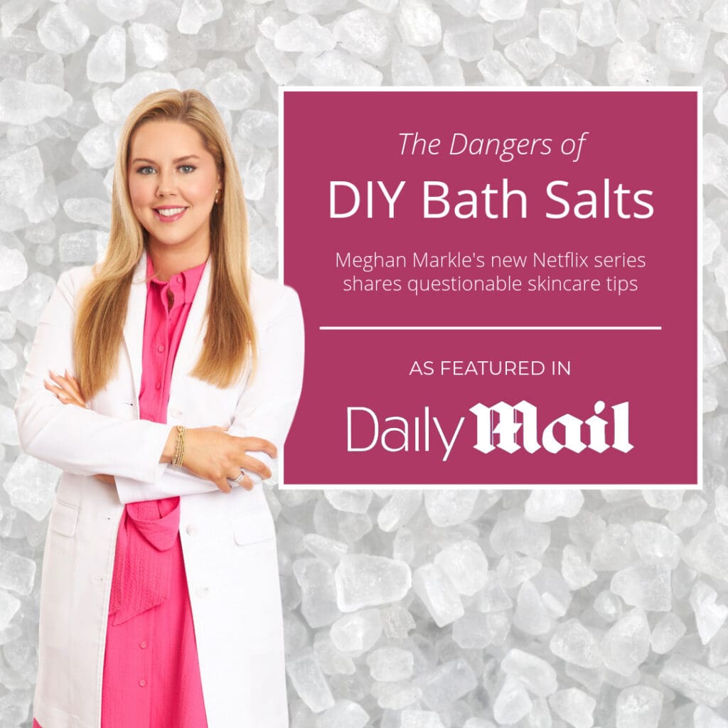 Dangers of DIY Bath Salts Daily Mail DIY skincare