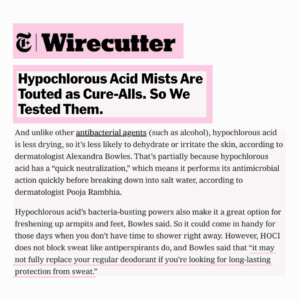 hypochlorous acid mists