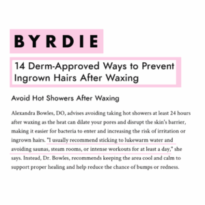ingrown hairs