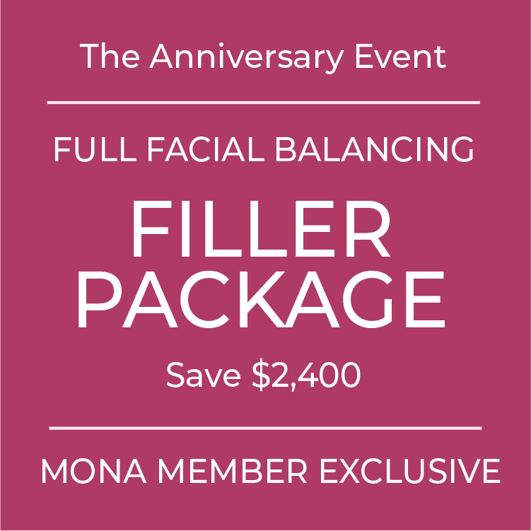 Mona Members: Full Facial Balancing Filler Package (Deposit)
