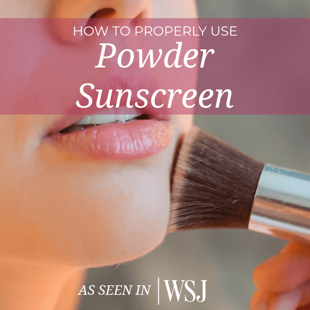 How to properly use powder sunscreen